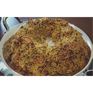 A wreath of fried rice